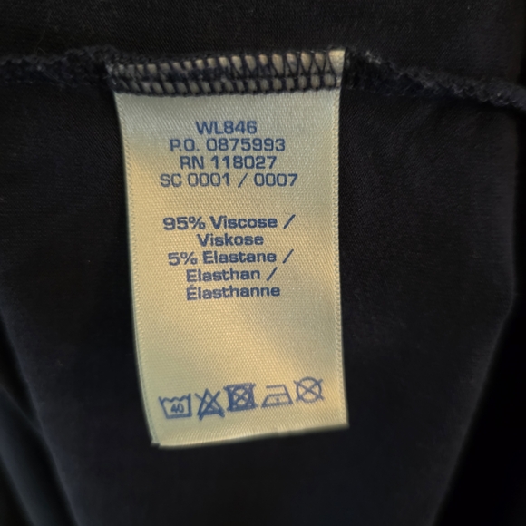 Boden Midnight Blue Dress with Emerald Accent - Picture 5 of 5